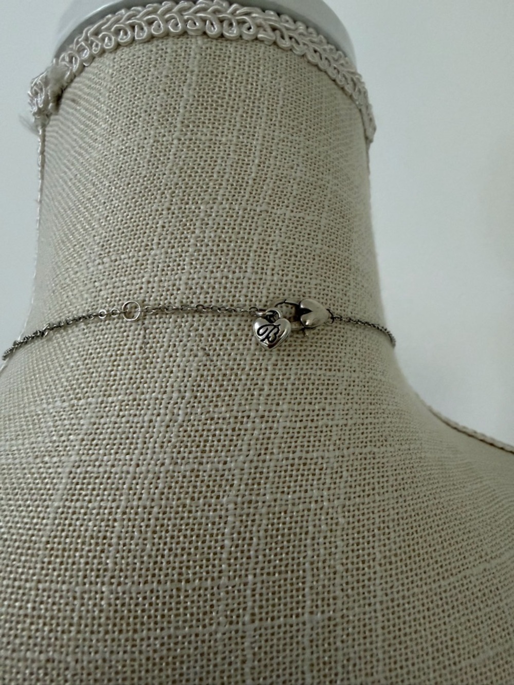 Authentic Brighton Silver Tone Clear Crystal Neptunes Rings Gem Necklace - Picture 5 of 8